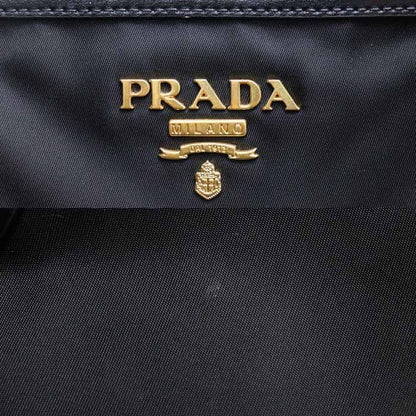 Prada Tessuto Nylon Tote Bag Black 1bg158 Ladies Preowned Excellent Condition