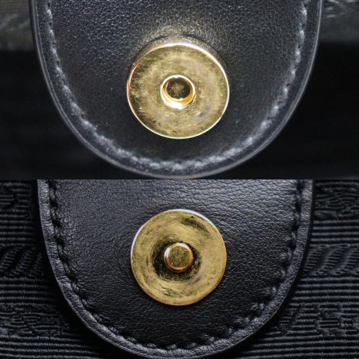 Prada Tessuto Nylon Tote Bag Black 1bg158 Ladies Preowned Excellent Condition