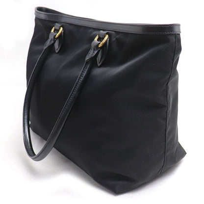 Prada Tessuto Nylon Tote Bag Black 1bg158 Ladies Preowned Excellent Condition