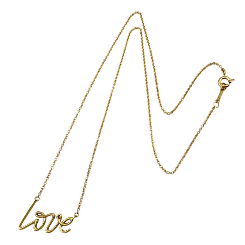 Tiffany & Co Graffiti Love Necklace 18k Gold 18K Yellow Gold Ladies Tiffany &