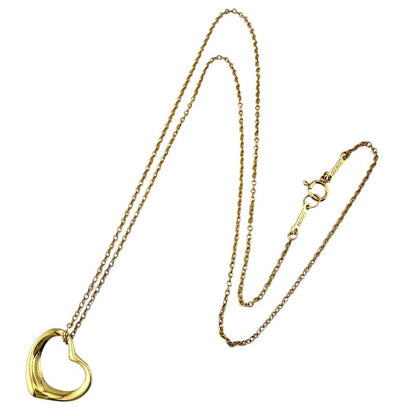 Tiffany & Co Open Heart Necklace 18k Gold 18K Yellow Gold Ladies Tiffany & Co