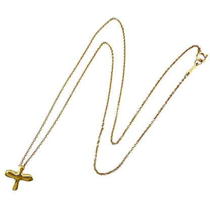 Tiffany & Co Bird Cross Necklace 18k Gold 18K Yellow Gold Ladies Tiffany & Co
