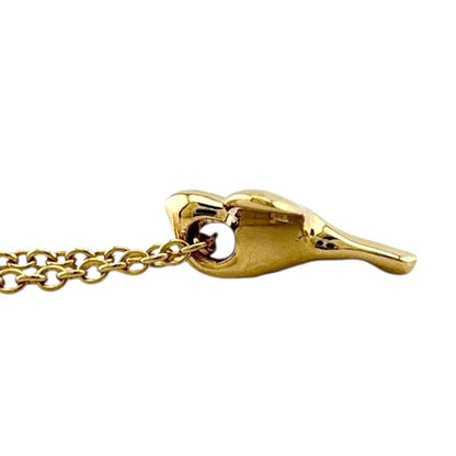 Tiffany & Co Bird Cross Necklace 18k Gold 18K Yellow Gold Ladies Tiffany & Co