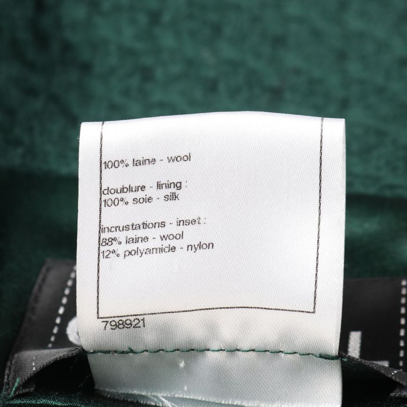 Chanel Coco Mark Button Wool Coat Ladies Used a