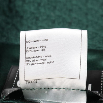 Chanel Coco Mark Button Wool Coat Ladies Used a