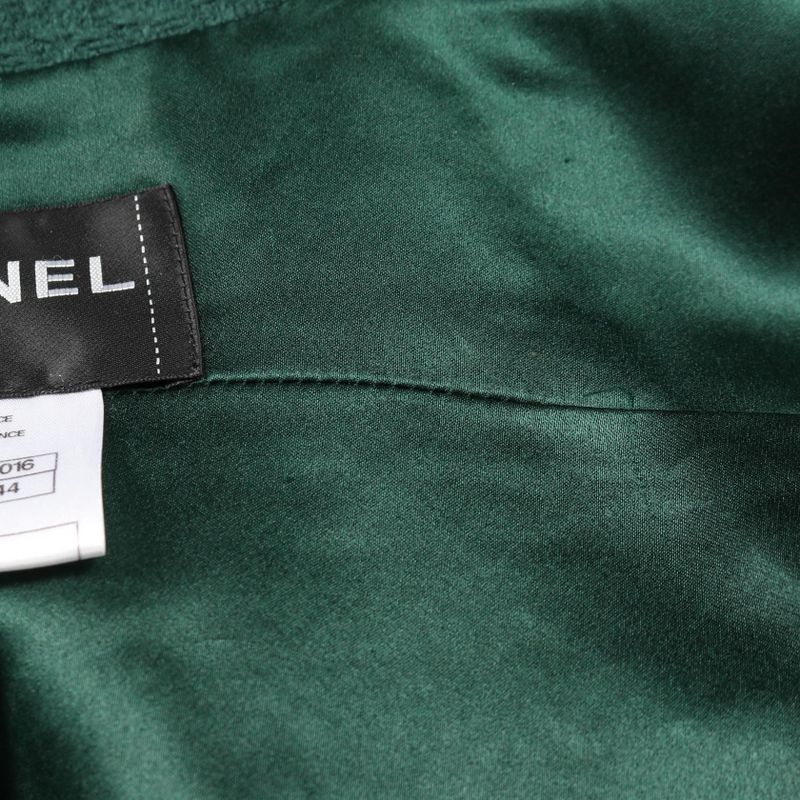 Chanel Coco Mark Button Wool Coat Ladies Used a