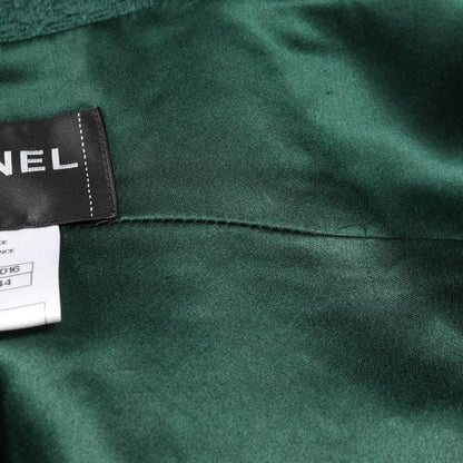 Chanel Coco Mark Button Wool Coat Ladies Used a