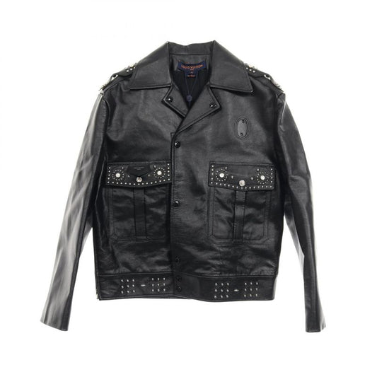 Louis Vuitton Leather Jacket Biker Jacket Leather Jacket Ladies Used a
