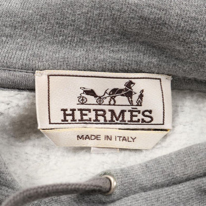 Hermes Hoodie Haw Scuff Zipper Patch Cotton Hoodie Men's Used a
