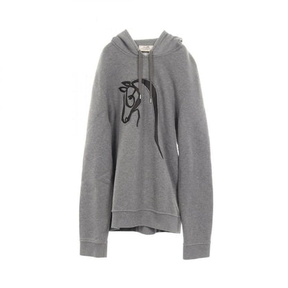 Hermes Hoodie Haw Scuff Zipper Patch Cotton Hoodie Men's Used a