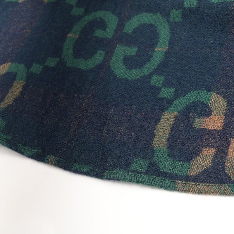 Gucci Jumbo GG Check Wool Shirt Men's Used a