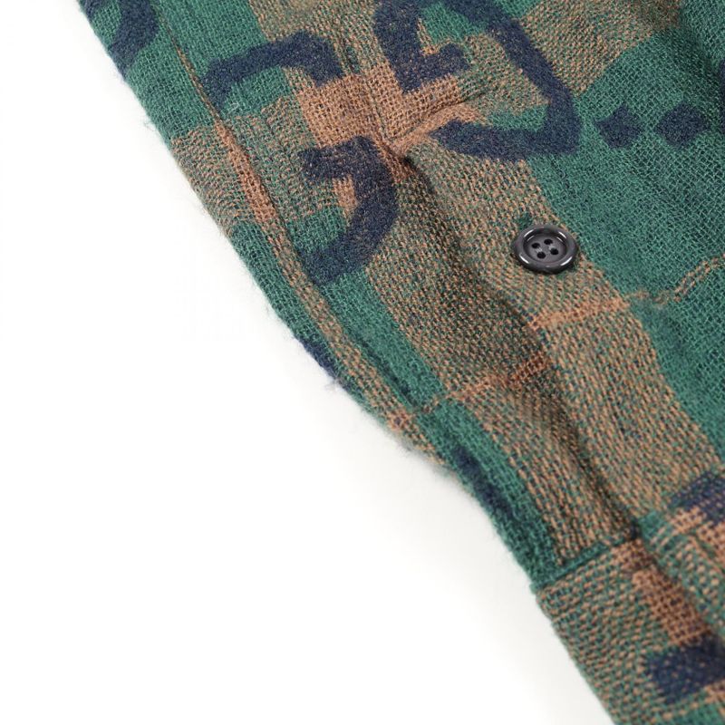 Gucci Jumbo GG Check Wool Shirt Men's Used a