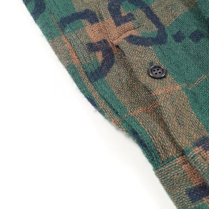 Gucci Jumbo GG Check Wool Shirt Men's Used a