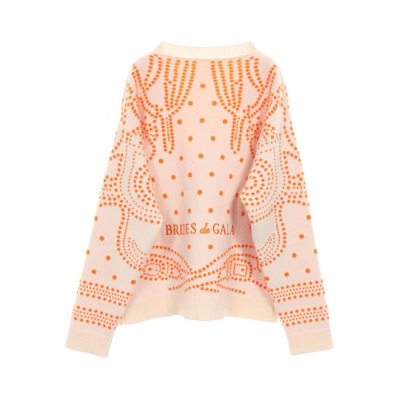 Hermes Cardigan Brides de Gala Cashmere Cotton Cardigan Women Used a