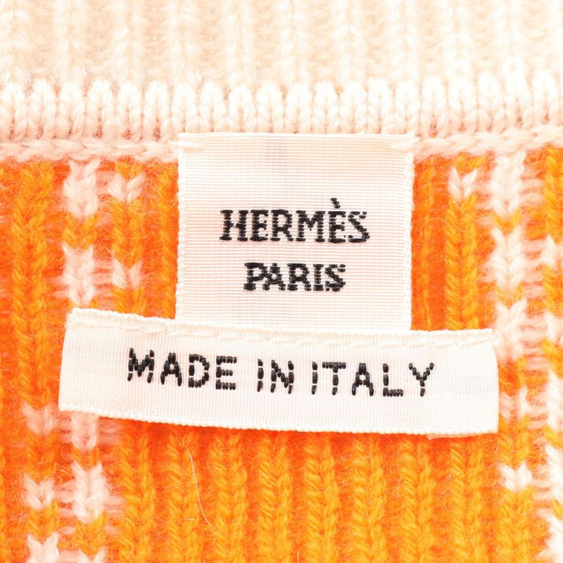 Hermes Cardigan Brides de Gala Cashmere Cotton Cardigan Women Used a