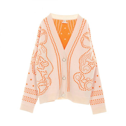 Hermes Cardigan Brides de Gala Cashmere Cotton Cardigan Women Used a