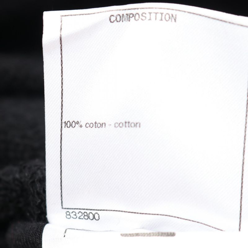 Chanel Sweatshirt Coco Mark Button Camellia Cotton Sweatshirt Ladies Used a