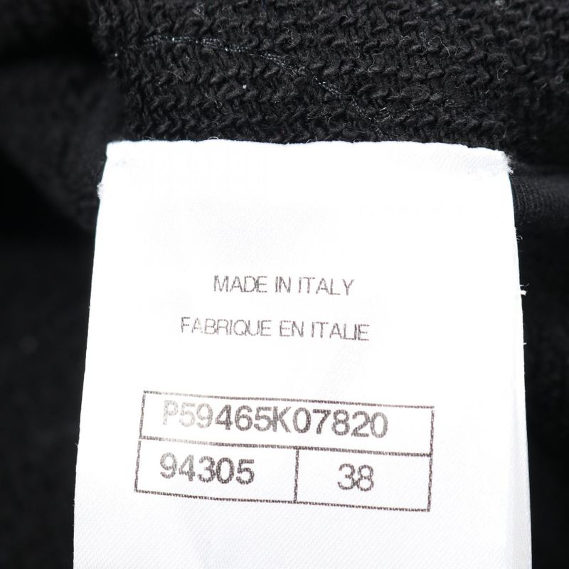 Chanel Sweatshirt Coco Mark Button Camellia Cotton Sweatshirt Ladies Used a