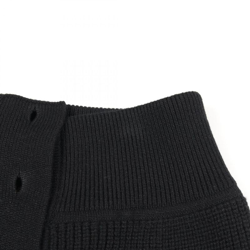 Hermes Skirt Serie Button Knit Cashmere Knit Women Used a
