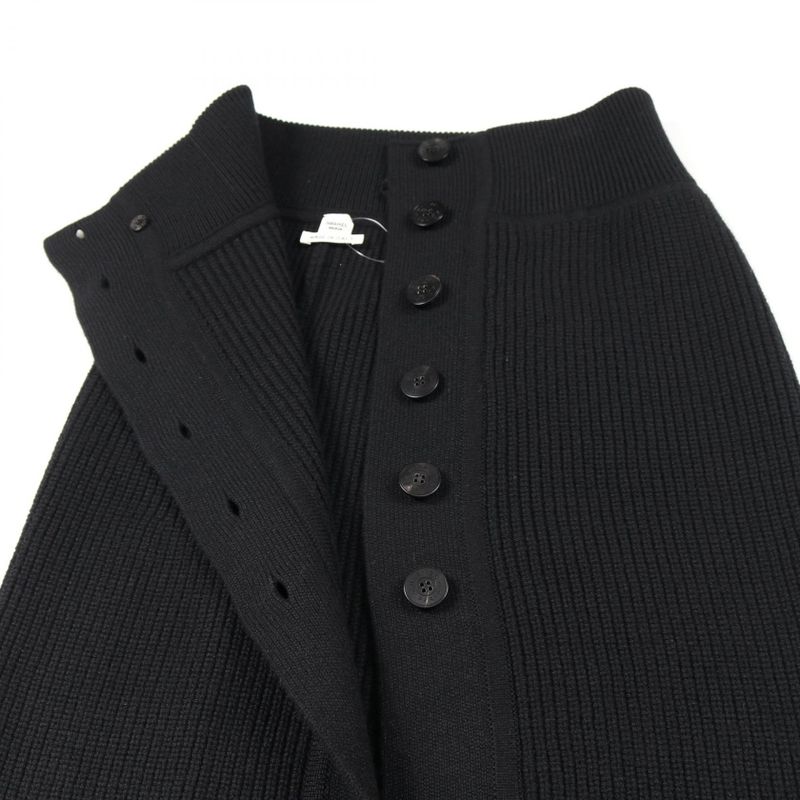 Hermes Skirt Serie Button Knit Cashmere Knit Women Used a