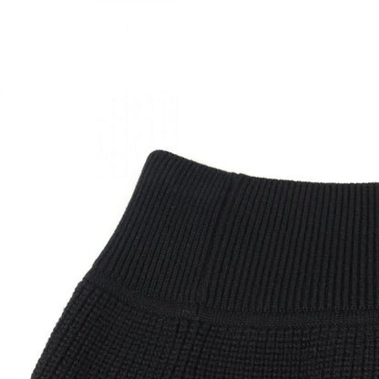 Hermes Skirt Serie Button Knit Cashmere Knit Women Used a