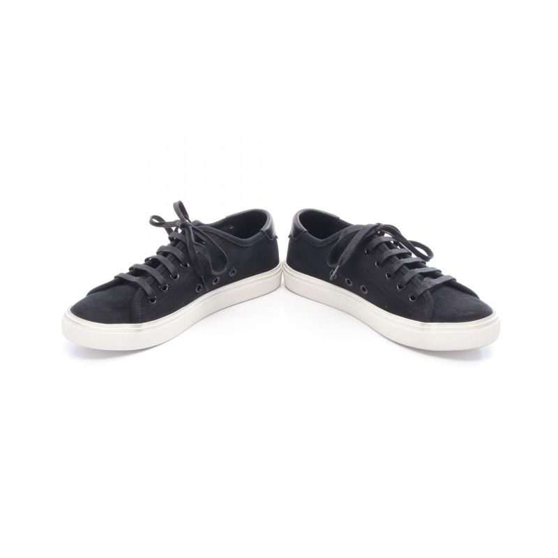 Saint Laurent Paris Sneakers Malibu Black Canvas Leather Sneakers Women Used a