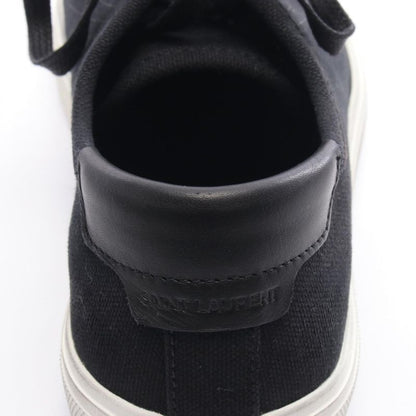 Saint Laurent Paris Sneakers Malibu Black Canvas Leather Sneakers Women Used a