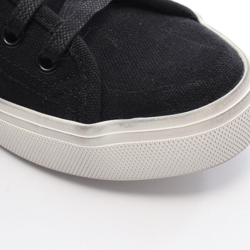 Saint Laurent Paris Sneakers Malibu Black Canvas Leather Sneakers Women Used a