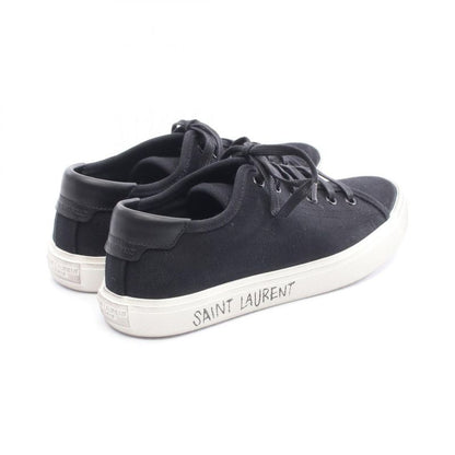 Saint Laurent Paris Sneakers Malibu Black Canvas Leather Sneakers Women Used a