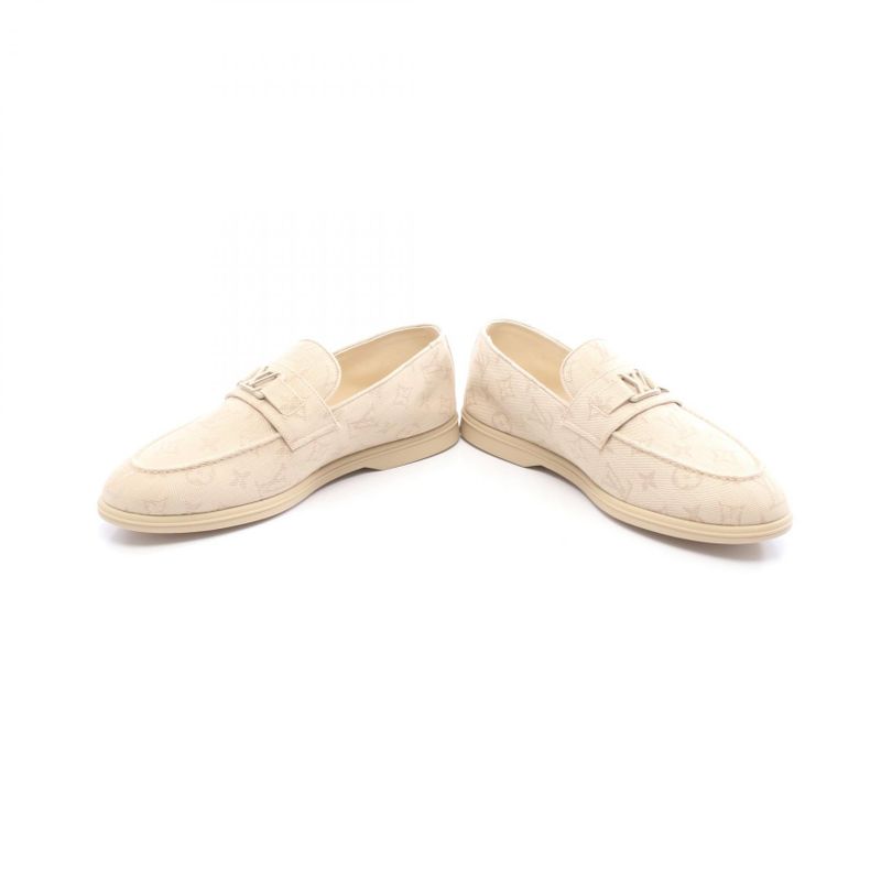 Louis Vuitton Loafer Estate Monogram Denim Shoes Estate Loafer Men's Unused