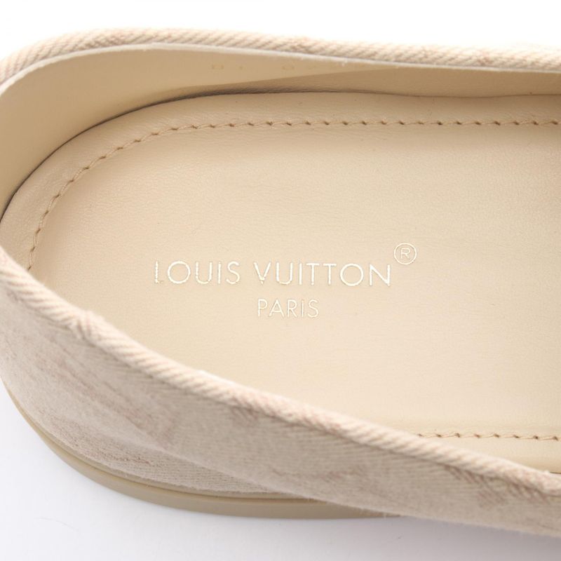Louis Vuitton Loafer Estate Monogram Denim Shoes Estate Loafer Men's Unused