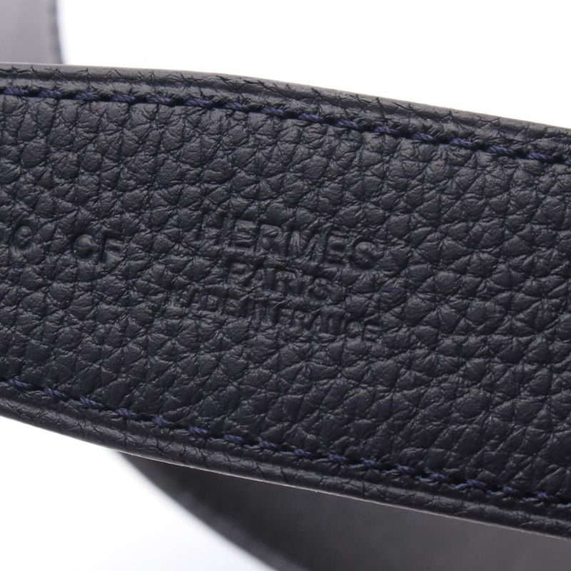 Hermes Belt Horse Motif Buckle Calf Belt Men's Unused