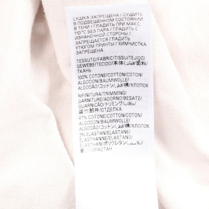 Balenciaga Cut and Sewn Stencil Type XS Beige Cotton T-Shirt Men's Used a