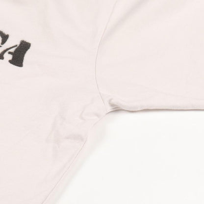 Balenciaga Cut and Sewn Stencil Type XS Beige Cotton T-Shirt Men's Used a