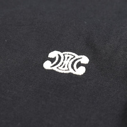 Celine Cut and Sewn Triomphe Embroidered Cotton T-Shirt Men's Used a
