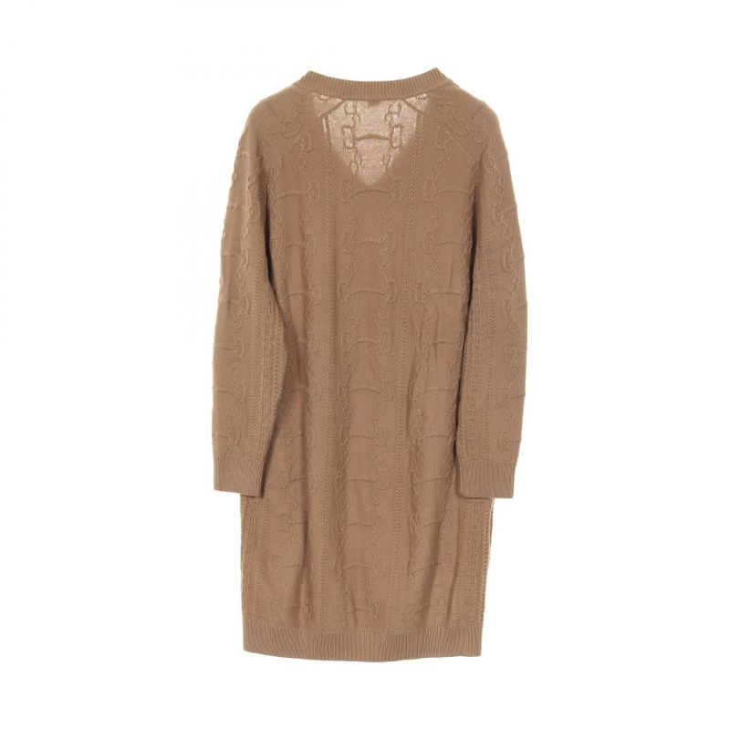 Hermes Dress Chaine D'ancre Wool Dress Women Used a