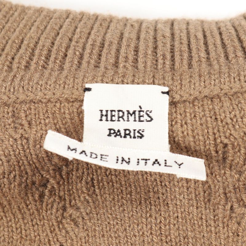 Hermes Dress Chaine D'ancre Wool Dress Women Used a