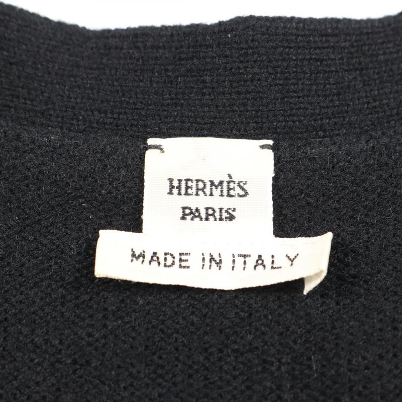 Hermes Vest Serie Button Cashmere Vest Ladies Used a