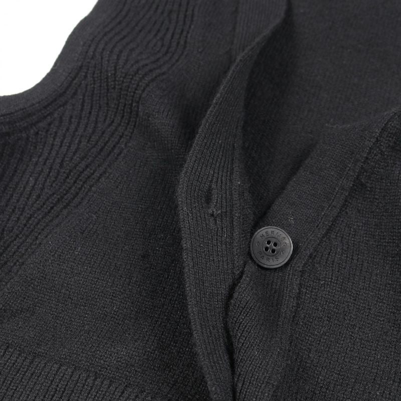 Hermes Vest Serie Button Cashmere Vest Ladies Used a