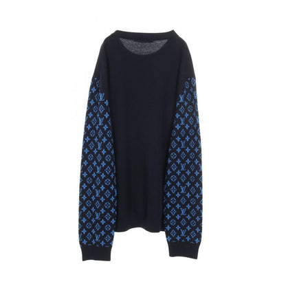 Louis Vuitton Knit Monogram Sleeve Wool Cashmere Knit Men's Used B