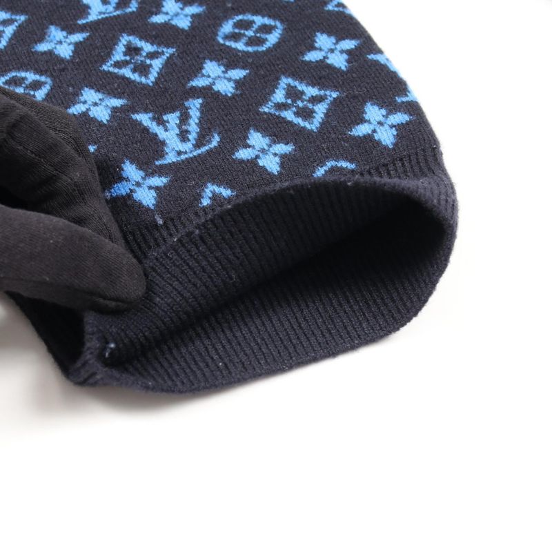 Louis Vuitton Knit Monogram Sleeve Wool Cashmere Knit Men's Used B