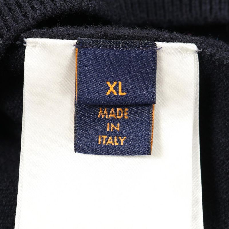 Louis Vuitton Knit Monogram Sleeve Wool Cashmere Knit Men's Used B