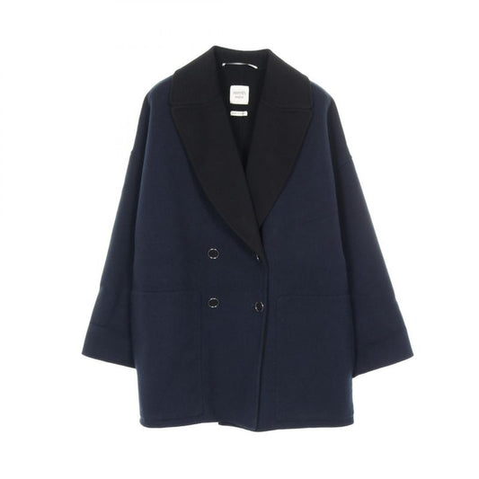 Hermes Serie Button Cashmere Coat Women's Used a