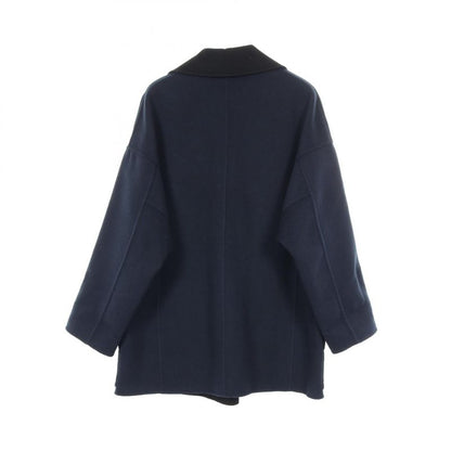 Hermes Serie Button Cashmere Coat Women's Used a