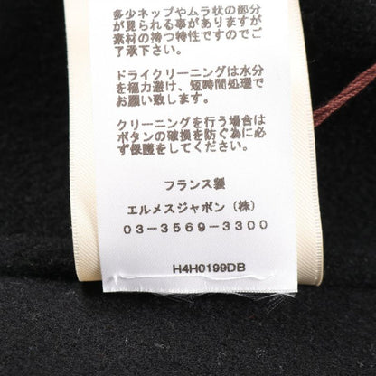 Hermes Serie Button Cashmere Coat Women's Used a