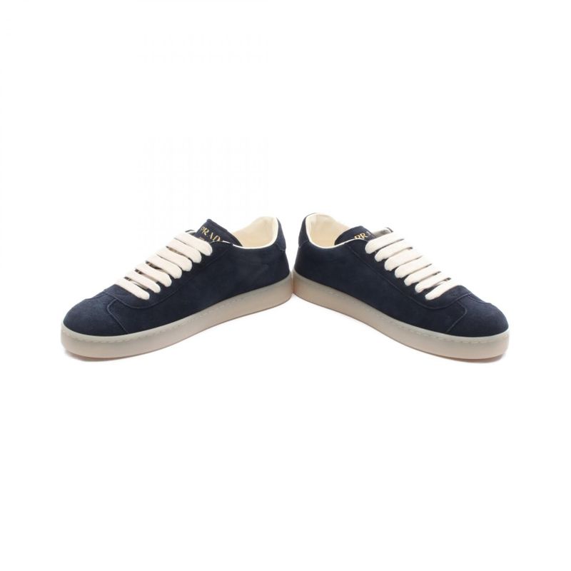 Prada Sneakers Triangle Logo Navy Suede Sneakers Women's Never Worn