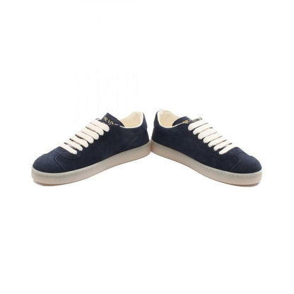 Prada Sneakers Triangle Logo Navy Suede Sneakers Women's Never Worn