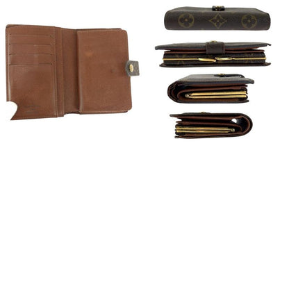 Louis Vuitton Monogram Portefeuille Viennois Brown PVC M61674 Foldable Wallet