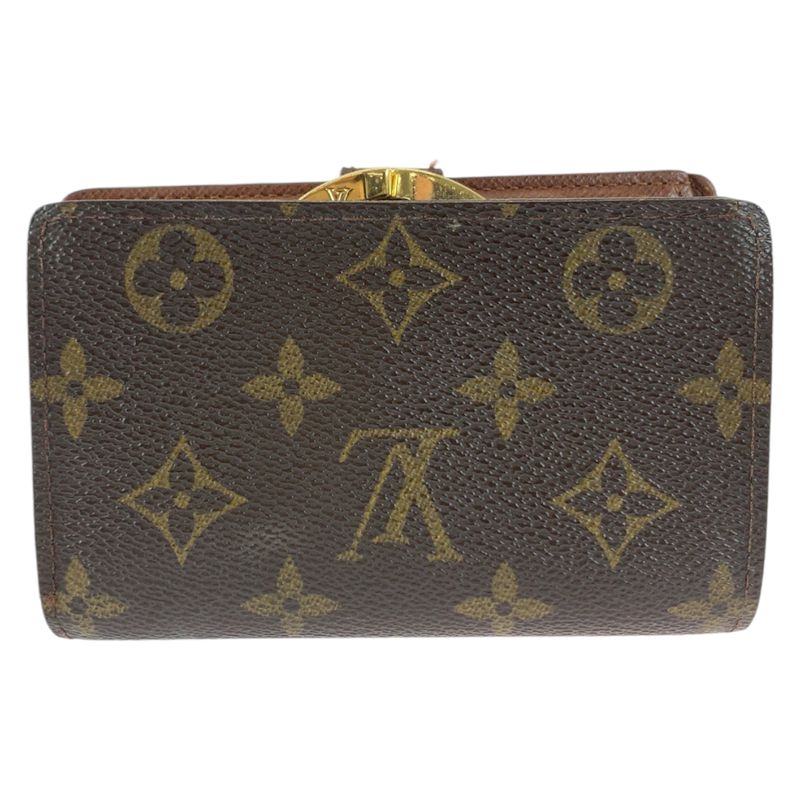 Louis Vuitton Monogram Portefeuille Viennois Brown PVC M61674 Foldable Wallet