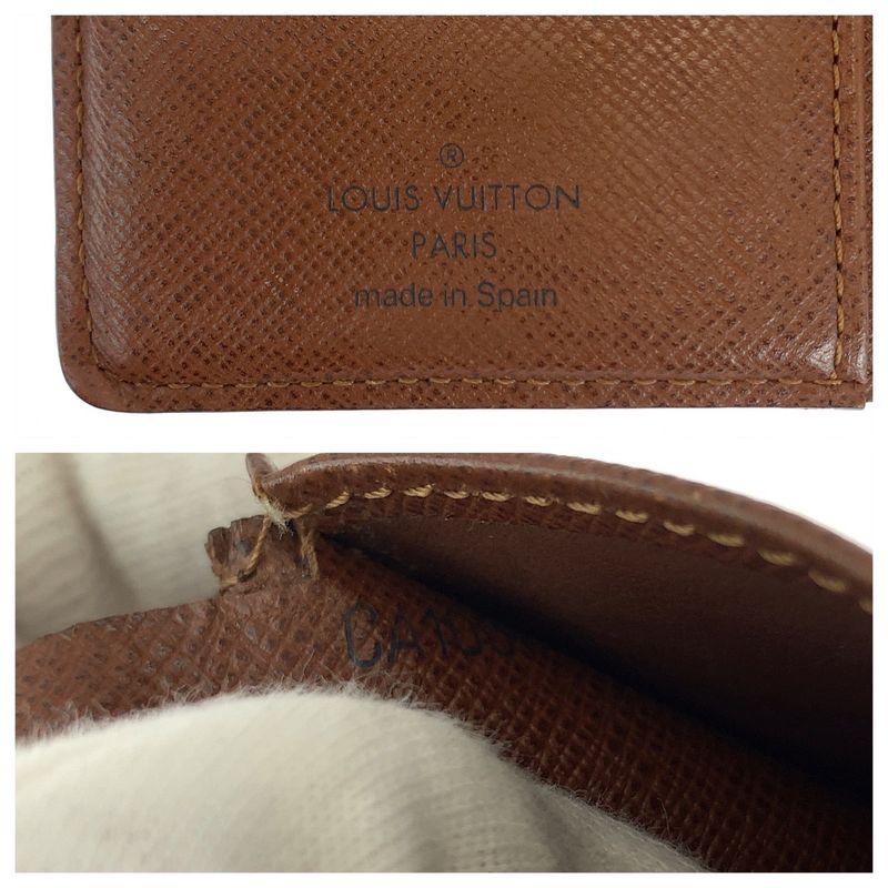 Louis Vuitton Monogram Portefeuille Viennois Brown PVC M61674 Foldable Wallet